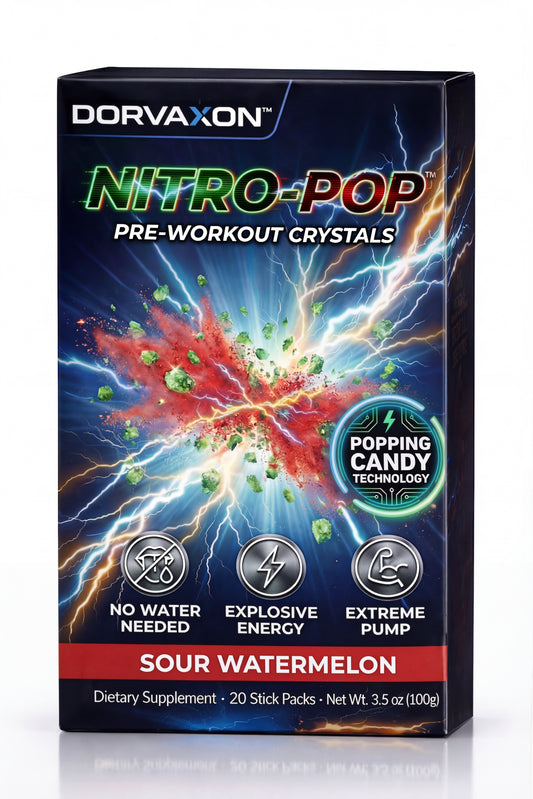 DORVAXON NITRO-POP™ Pre-Workout Crystals (Sour Watermelon)